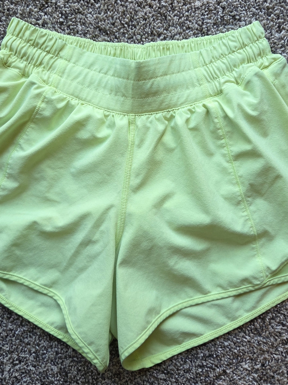 lululemon athletica Neon Yellow-Green Athletic Shorts